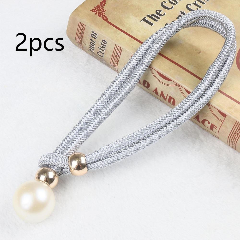 2pcs Polyester Hanging Ball Tiebacks Tassel Fixings Rope Curtain Fasteners  For Home, Bedroom