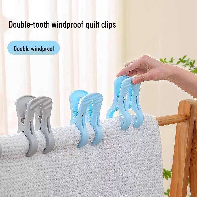 Jumbo Windproof Quilt & Clothes Clips - Multifunctional Household Set