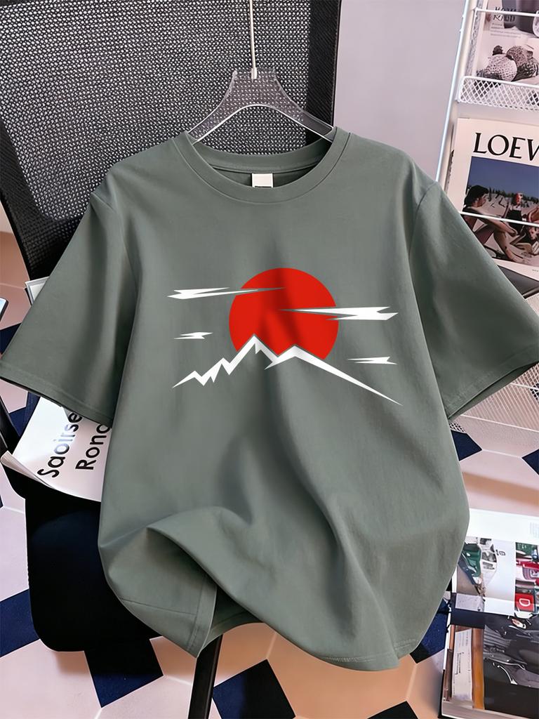 Japanese Harajuku Sun Prints Short Sleeve TShirts Women Cotton Summer Tee Shirts Soft Loose ONeck Tops Casual Womans Clothes