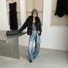 New hooded short down jacket women's simple puff cloud coat small loose winter coat