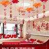 Ceiling Hanging Decorations: Wedding, Living Room, Bedroom, Boudoir Pendants & Fan Floral Ornaments