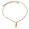 Everyday Wear Fish Charm Necklace Handwoven Colorful Rope Chain Adjustable Rope Jewelry Stainless Steel Pendant Necklace