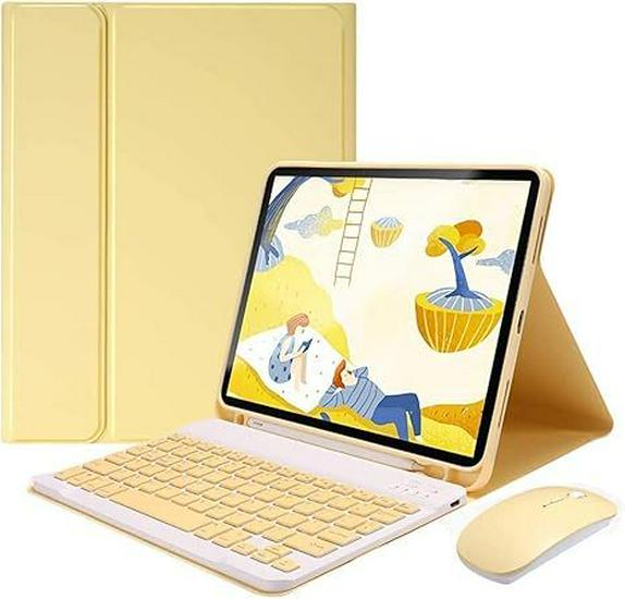 2025 iPad 11 Protective Case with Bluetooth Keyboard & Mouse – Compatible with Apple Air7