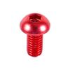 10pcs M3 6-10mm Button Round Head Aluminum Alloy   Hex Socket   Screw   Red 6mm