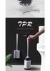 Wall-Mounted Soft Bristle Toilet Brush with Long Handle for Easy Bathroom Floor Cleaning
