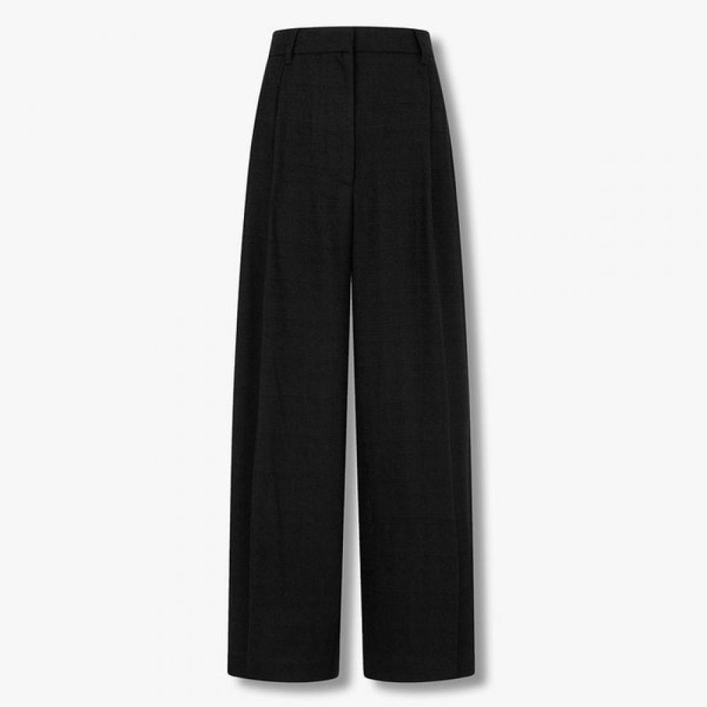 

Studio Tomboy One Pleat Tweed Slacks 9105331120ct blacks/S