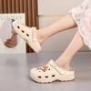 New Cute Bear Couple  Step On Shit Feeling At Home Wear Fashion Casual Garden Shoes Cool Slippers