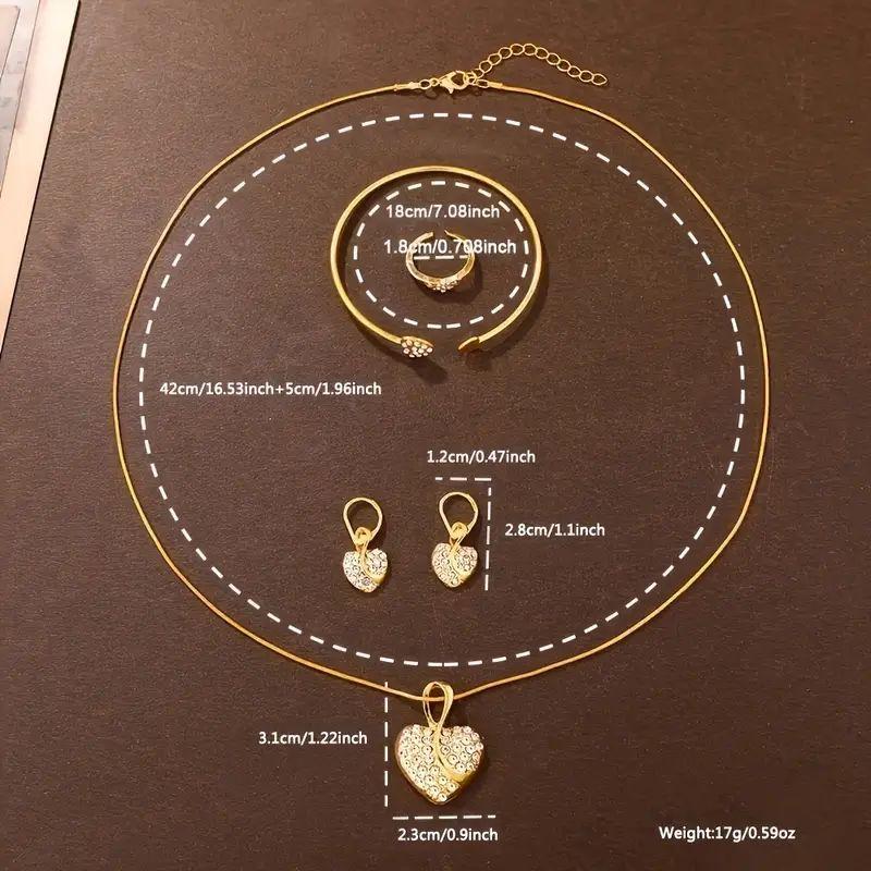 6PCS Luxury Rhinestone Women Watches Jewelry Set Fashion Roma Dial Quartz Wristwatch Accessories Relogio Feminino Clock Gift