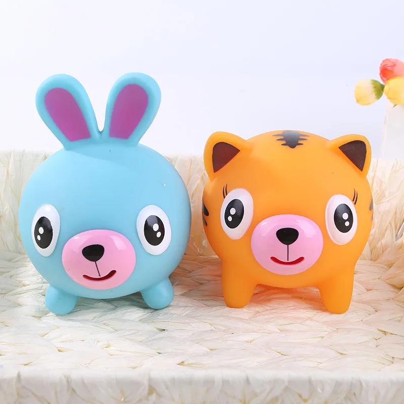 Talking Animal Baby Toys Jabber Ball Tongue Out Stress Relieve Soft Cute Tiger Pig Dog Ball Great Gifts for Kids Adult Baby Toys