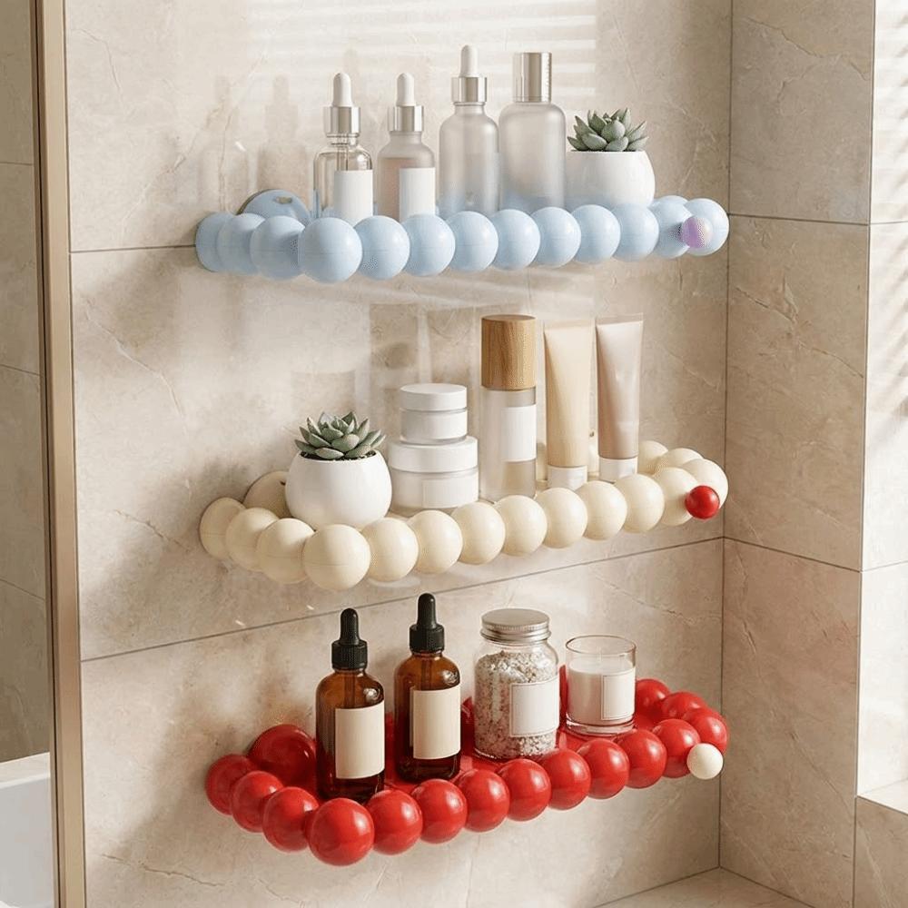 Punch Free Wall Shower Shampoo Rack Wall Mounted Wall Display Shelf Cosmetics Storage Rack Kitchen