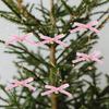 Samtband Schleife mit Glöckchen Weihnachtsbaumschmuck, Atmosphärische Dekoration, Schleifenanhänger