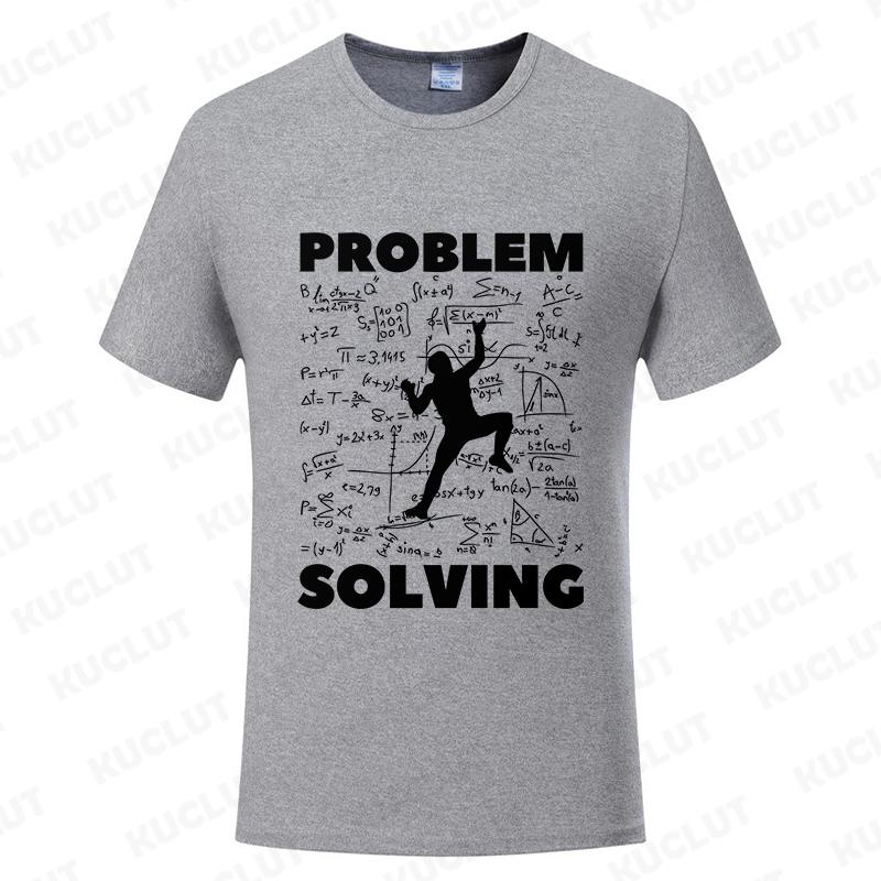 Rock Climbing T Shirt for Women Men Bouldering Tees Problem Solving Math Tops Sport Climber Tshirt Short Sleeve Unisex Clothing