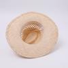 Wholesale hollow woven natural Lafite straw hat outdoor travel vacation beach sunshade sun protection Panama cowboy hat