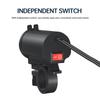 Auto Car Charger Quick USB Port Cigarette-Lighter Laptop Charger Portable Adapter with Switch Power Port Outlet Converter Combo-car Charger