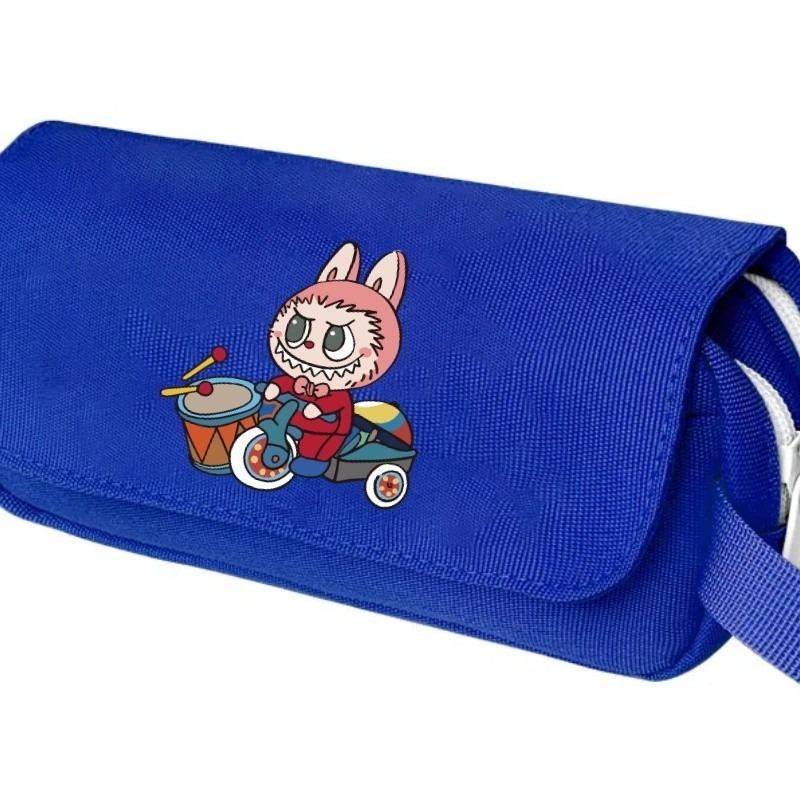 New Large-capacity Double-layer Handheld Pencil Bag for Primary and Secondary School Students