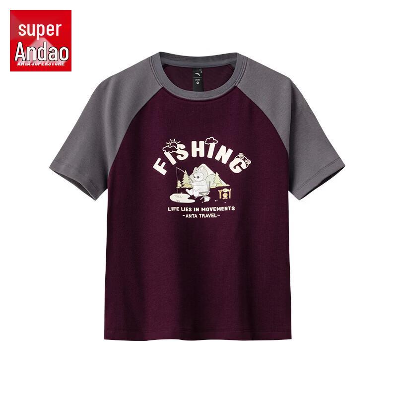 Anta Women s Color-Block Slim Fit Short Sleeve T-Shirt XL