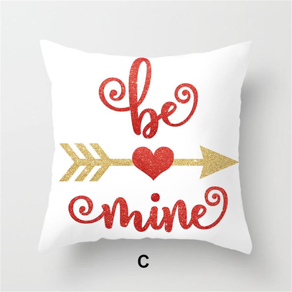 Valentine's Day Throw  Love Printed Peach Skin Sofa  Cover Decor