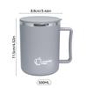 WORTHBUY Double-layer Insulated Coffee Mug With Handle Student Leak-proof 304 Stainless Steel Milk Coffee Water Cup Drinkware