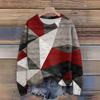 Long Sleeve Pullover Sweaters For Women O Neck Casual Cute Printing Knit Oversized Sweater