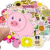 100 Popular Pink Fresh Graffiti Stickers Bicycle Skateboard Guitar Suitcase Waterproof Stickers