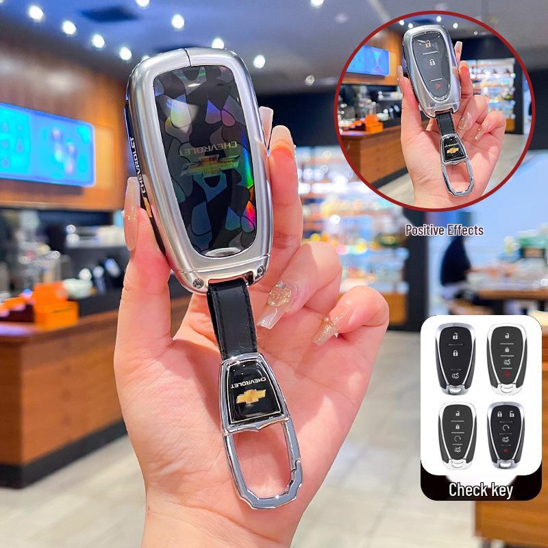 Compatible Key Cover for Chevrolet Malibu XL, Orlando, Cruze, Trax, Trailblazer - Full Coverage Shell