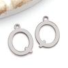 Stainless Steel Alphabet Pendant Jewelry Accessories for DIY Necklaces, Bracelets & Earrings
