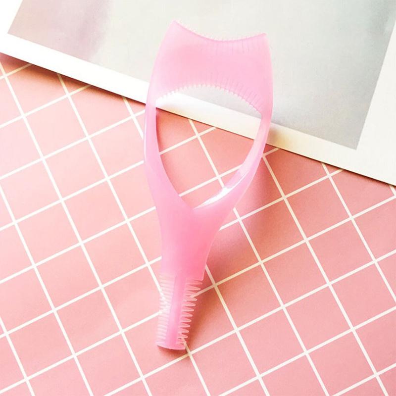 Plastic Applicator Brush 3 In 1 Novelty Mascara Guide Multifunction Eyelash Styling Eyelash Curler Precise Application Eyelashes