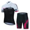 Men Women Cycling Jersey Bib Shorts Set Quick Dry Breathable Bike Riding Outfit Road Mountain Biking