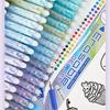 Erasable Gel Pen - Erasable student coloring pen - Retractable, retractable, push-button DIY journaling pen - Quick-drying neutral pen