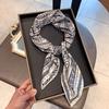 Double-sided Imitation Silk Wool Scarf Silk Scarf Women's New Neck Scarf Shirt Small Square Scarf Scarf Mother Gift