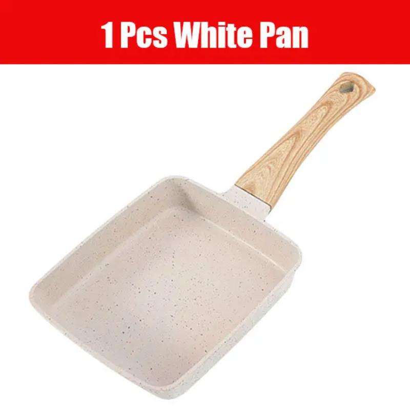 Nonstick Rectangular Pan Japanese Omelette Egg Roll Pans with Detachable Anti Scalding With Handle Kitchen Tools
