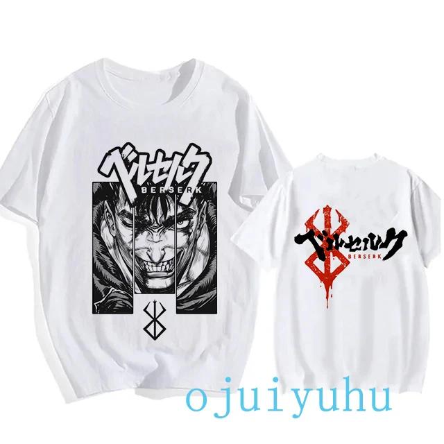 Graphic Japanese Anime Harajuku Berserk Guts Eyes Print Funny T Shirt Cool Summer T-shirt Manga Streetwear Tshirt Hip Hop Tees