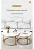 Round Light Luxury Coffee Table for Small Living Spaces