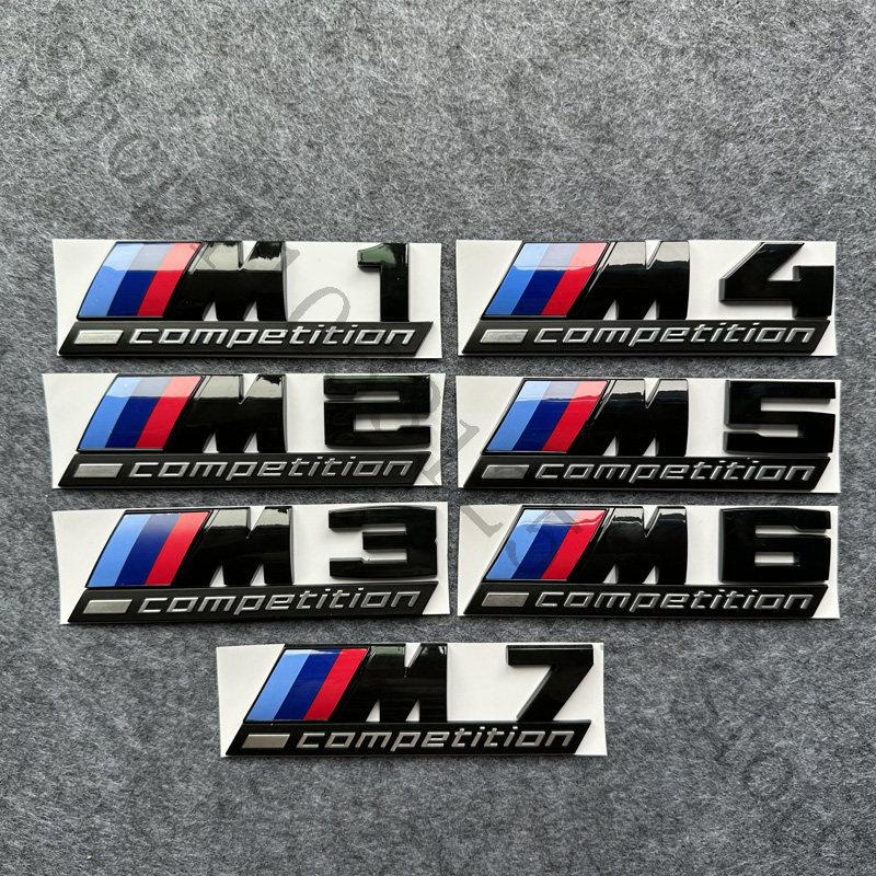 3D ABS Car Letters Logo Badge Sport Stickers Car Rear Trunk Emblem For BMW X1 X2 X3 X4 X5 X6 X7 M1 M2 M3 M4 M5 M6 M7 Competition