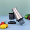 Stainless Steel Manual Garlic Chopper: Multi-Functional, Easy to Clean, Press-Type Food Processor