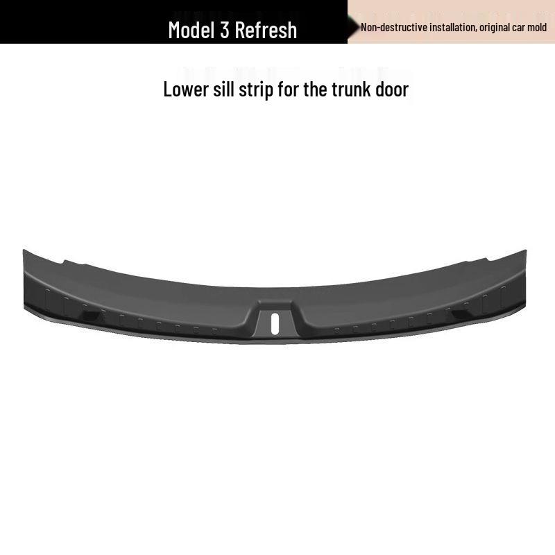 Tesla Model Y/3 Refresh Rear Bumper Trunk Sill Protector Strip