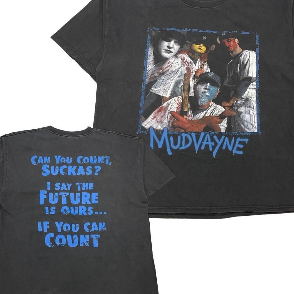 2 Стороны Группа Mudvayne Можете ли вы посчитать S Футболка Черная Унисекс S-5XL ND1544 Унисекс Футболка L