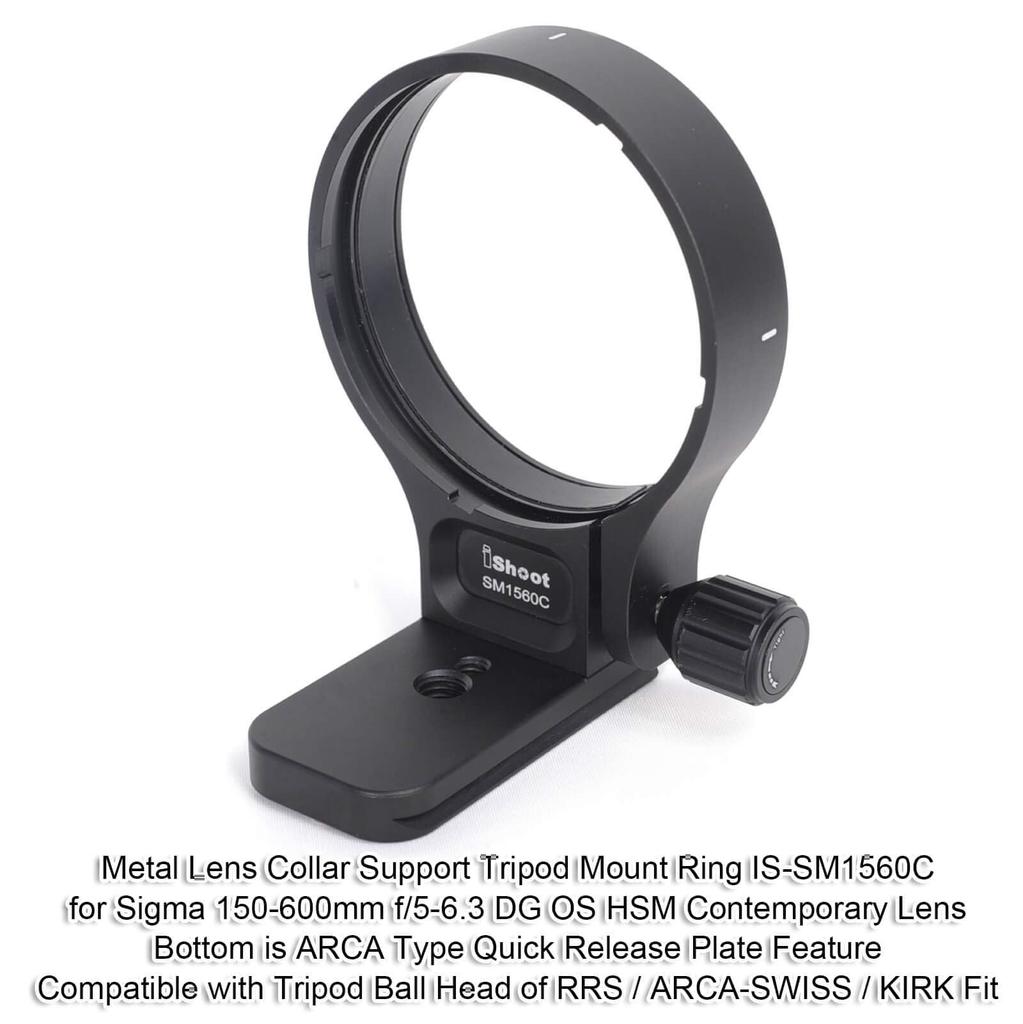 The tripod collar ring is compatible with Sigma including the DG OS HSM Contemporary It includes a lens support tripod mount bracket tripod and an