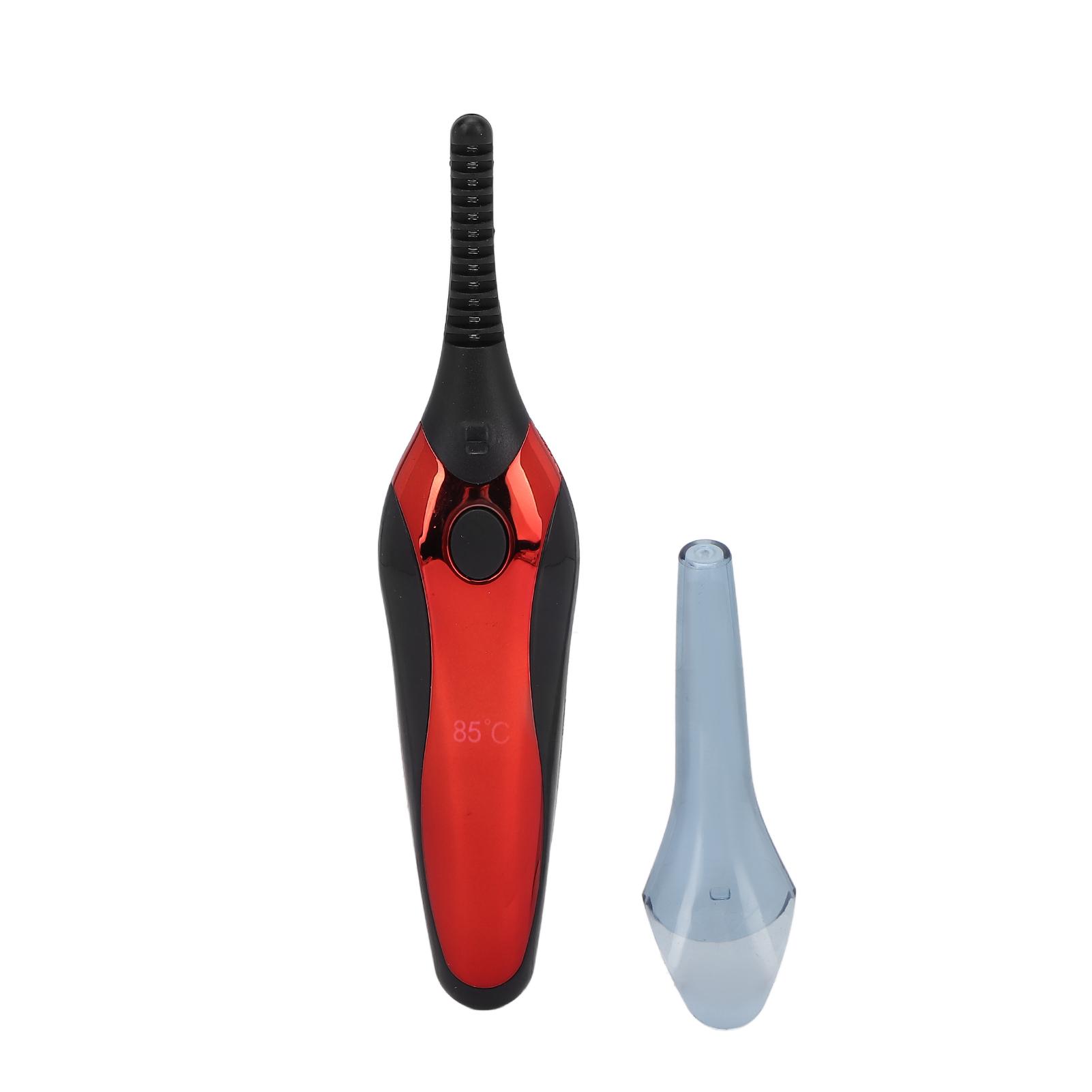 

Heated Eyelash Curlers Wide Spaced Combs 3 Level Temperature Curved Brush Head USB Charging Hand