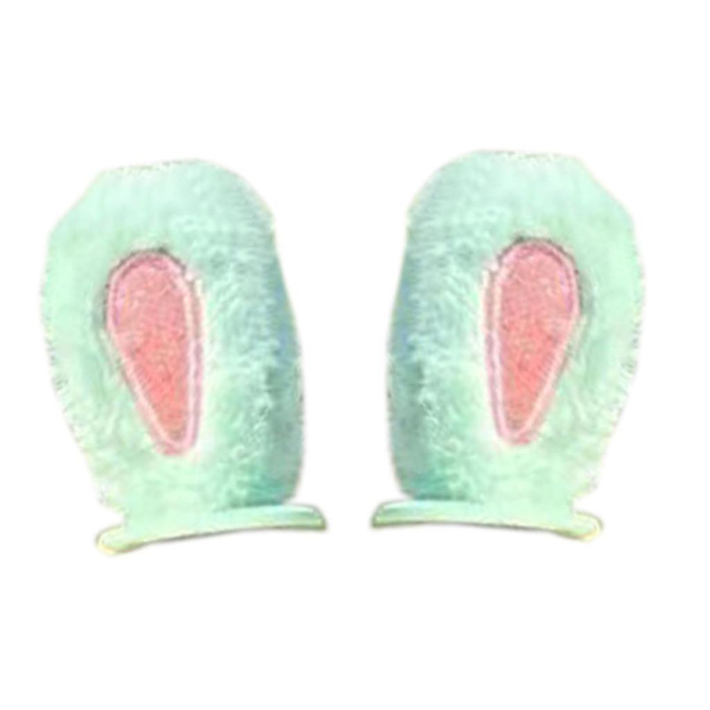 Plush Ears Attractive Versatile Easily Install Creative Design 2x Helmet Soft Ear Electric Scooter Rearview Mirror Decoration
