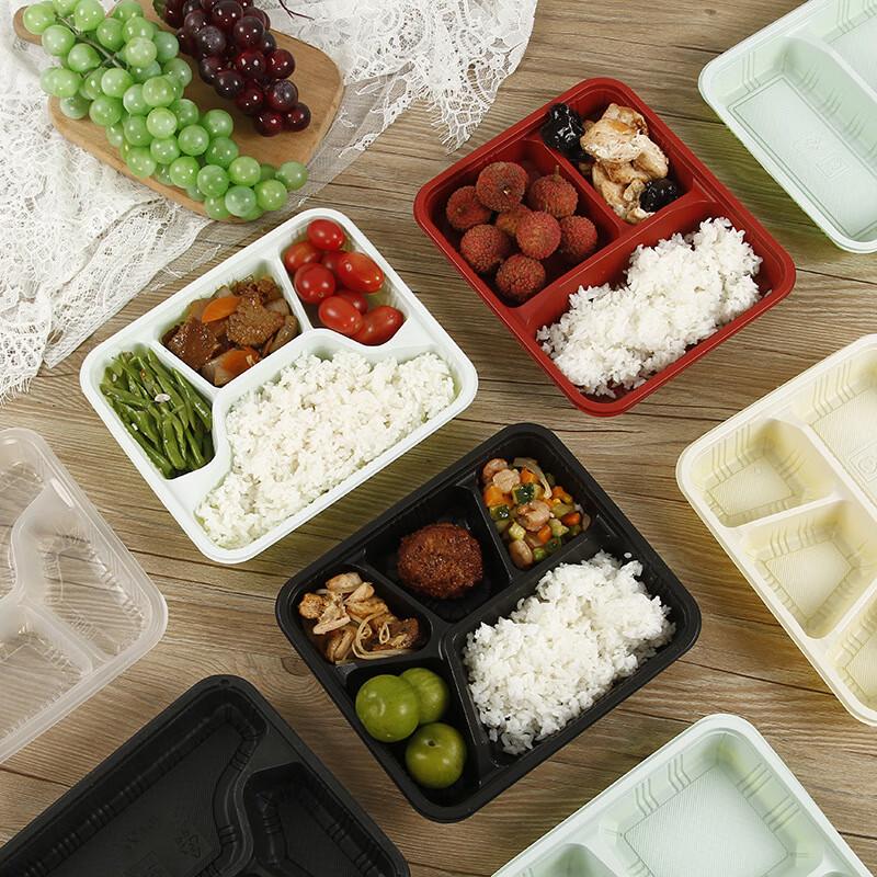 Disposable 5-Compartment Meal Prep Containers