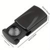 2Pcs Jewelry Magnifying Glass Led Loupe Magnifier Illuminated30x Pull-type Magnifier