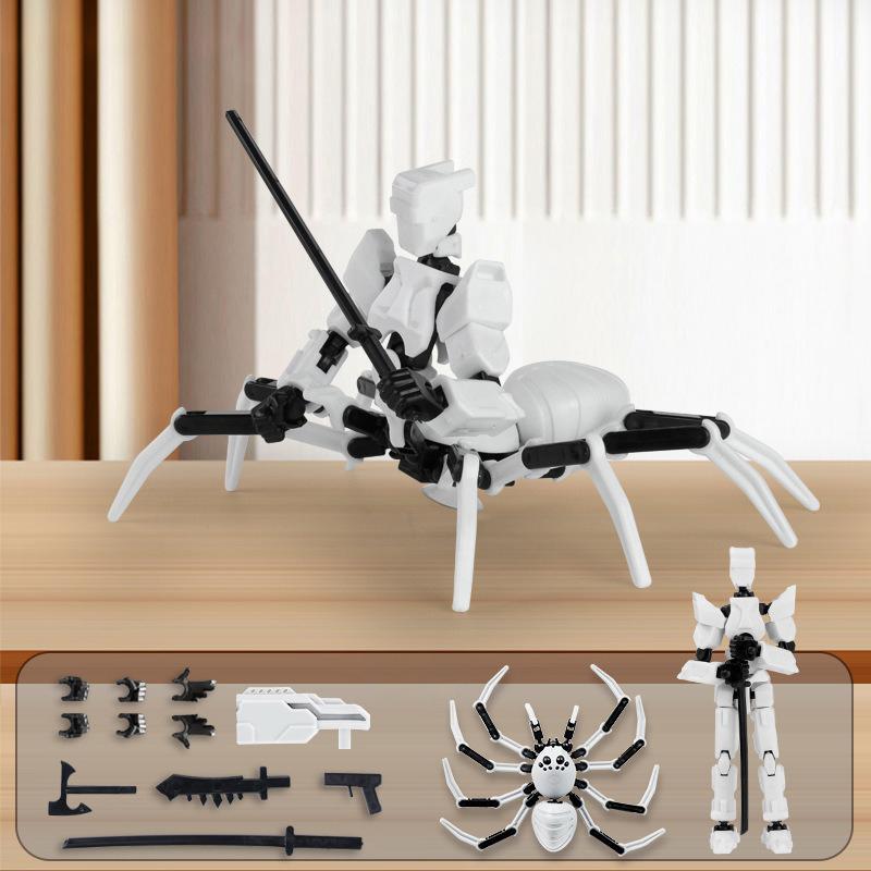 Diy Spider Dummy Action Figure 13 Multi-Jointed Movable Shapeshift Robot 3D Printed Assembly Model Toys For Kids Adult