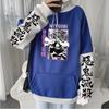 Demon Slayer Anime Kawaii Pink Hoodies Loose Casual Streetwear Harajuku Aesthetic Kanroji Mitsuri Graphics Patchwork Sweatshirts