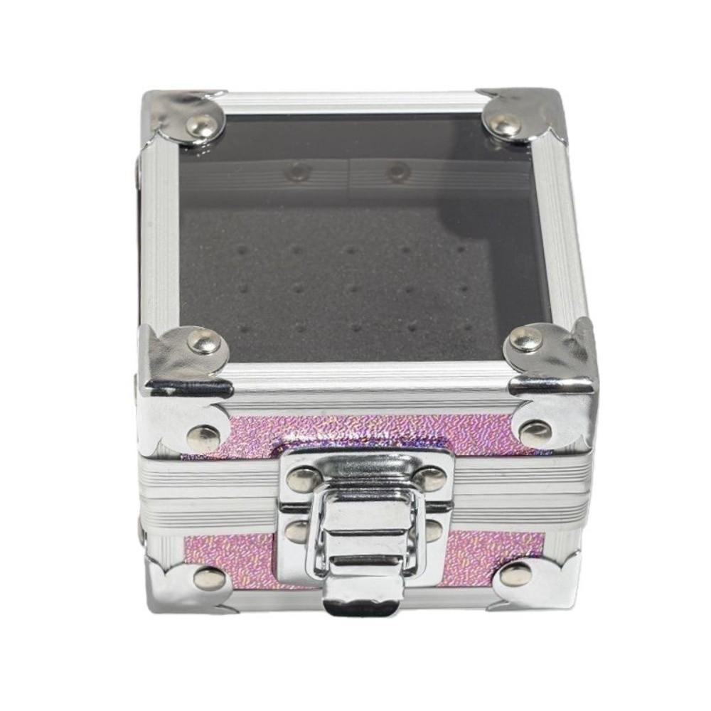 Durable Aluminum Display Storage Box Professional Nail Art Grinding Head Bit Container  Pedicure