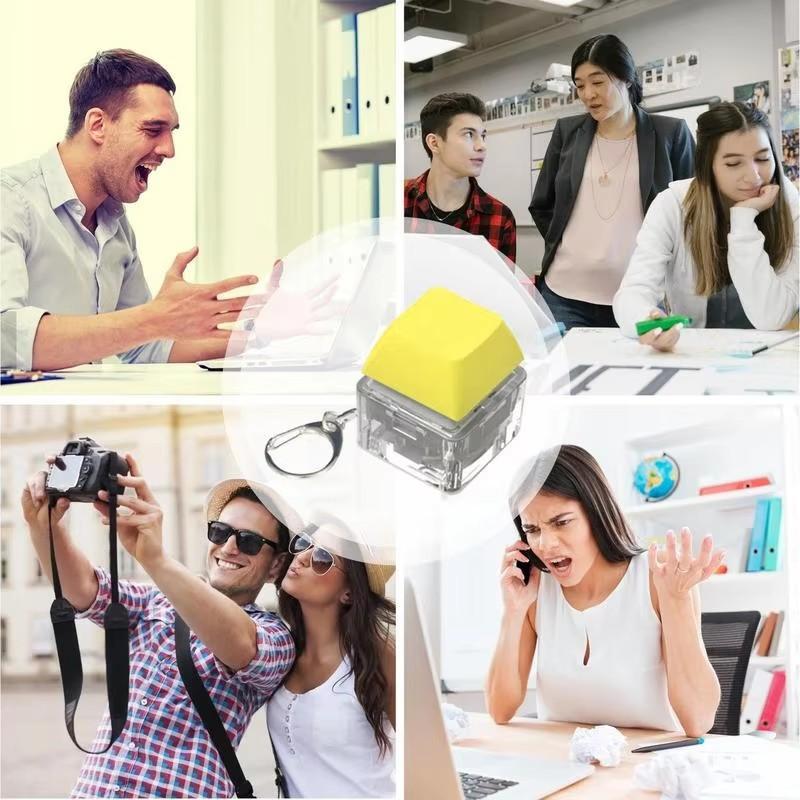 1 ADET Anahtar Anahtarlık Mil Test Cihazı Mekanik Klavye Fidget Düğmesi Parmak Oyuncakları Stres Giderici Yetişkinler İçin Hediyeler