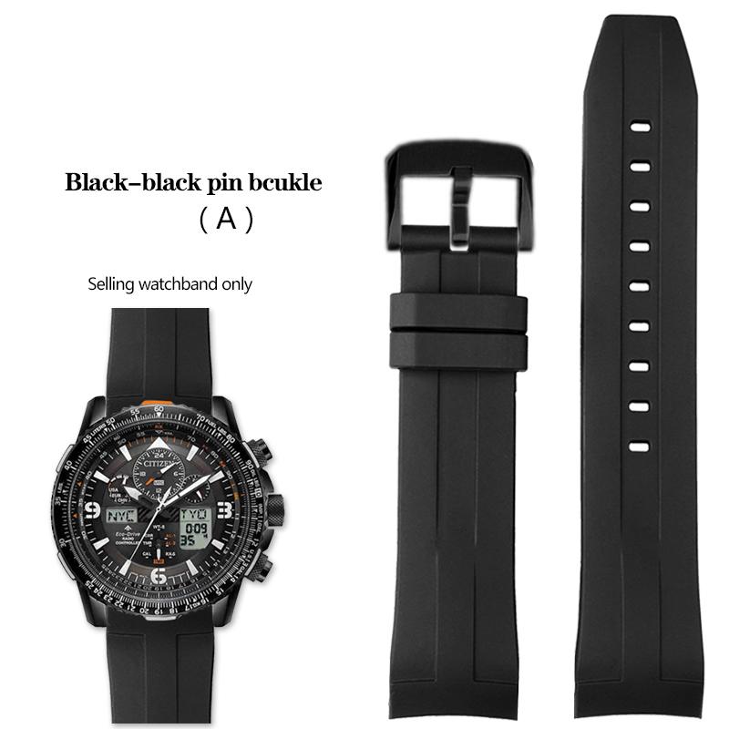 

Резиновый ремешок для часов для 2-го поколения серий JY8078 JY8075 JY8101, силиконовый ремешок для Citizen Air Eagle Sky Eag 22 мм 22mm