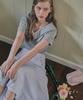 Belloel Unbalance Button Skirt Skyblue