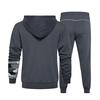 Men's Winter Sports Casual Fitness Suit With Dots Hoodie Sweatshirt And Pants