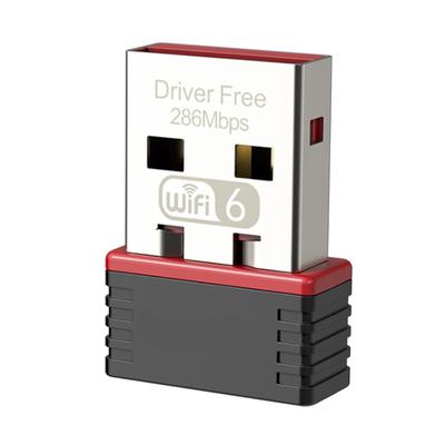 Wireless USB Driver Free USB Network Adapter 286Mbps WiFi Adapter AX Protocol Wireless Network Card 2.4GHz for Desktop Computer
